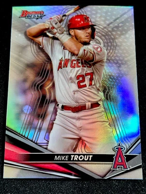 2022 Bowman's Best - Mike Trout #14 Refractor Los Angeles Angels - Image 1 of 2