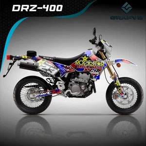 Drz 400sm 400s 400  kit decals graphics Suzuki Stickers Supermoto Custom  - Bild 1 von 4