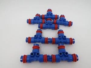 Festo NPKA-T-Q8-E Old Style Push-to-Connect T-Fitting Lot of 8 USED - Picture 1 of 1