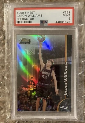 1998 Finest KINGS HEAT Jason Williams Rookie RC REFRACTOR #232 PSA MINT 9!!!!!!! - Image 1 of 2