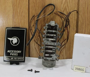 1952-1954 PONTIAC CHIEFTAIN FUSE BOX WITH COVER AND CUT WIRES 52-54 - Picture 1 of 21