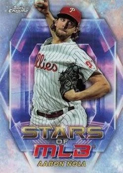 Aaron Nola 2023 Topps Update - Stars of MLB Chrome #SMLBC-86 - Phillies - Image 1 of 2