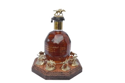 Blanton's Bourbon Cork Display Solid Oak With Light, Blantons, Whiskey - Image 1 of 4