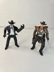 CHAP MEI Wild West Cowboy Bandit 4” Figure GI JOE LANARD TRUE FORCES Lot Of 2 - Picture 1 of 9