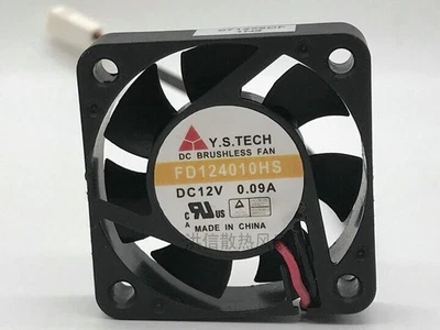 Y.S.TECH FD124010HS DC12V 0.09A 4CM 40mm 2-wire CPU ultra-quiet fan - Image 1 of 3