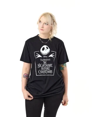 Disney The Nightmare Before Christmas Negro Coffin Camiseta de manga corta Adult - Imagen 1 de 4
