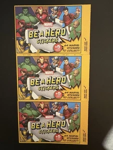 Marvel Be A Hero Stickers (The Loblaw Universe) 3 Unopened Packs New - Bild 1 von 1