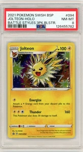 2021 Pokemon Jolteon Battle Styles SWSH094 Black Star Promo Holo Karte PSA 8 - Bild 1 von 1