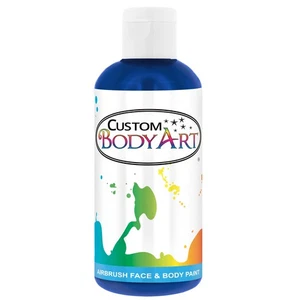 8 oz NAVY BLUE Custom Body Art Water-Based Airbrush Face and Body Paint Make-Up - Picture 1 of 4