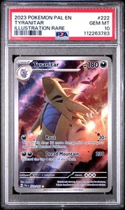 Pokemon Tyranitar 222 Paldea Evolved Rare 222/193 Illustration Rare MINT PSA 10 - Bild 1 von 2