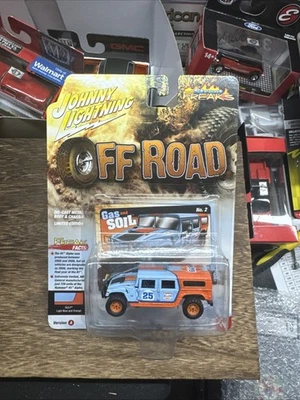JOHNNY LIGHTNING 2006 Hummer H1 Alpha Light Blue Gulf 1:64 Diecast - Image 1 of 2