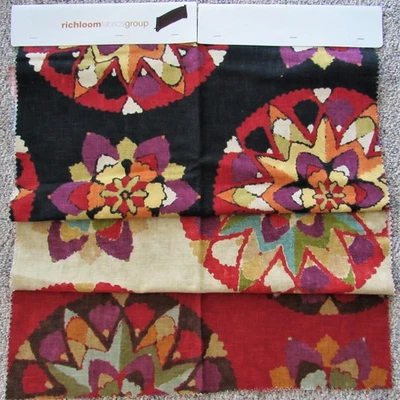 3 Richloom TEMECULA Southwest Home Decor Fabric Pieces 24"x27" each PILLOW TOPS - Image 1 of 4