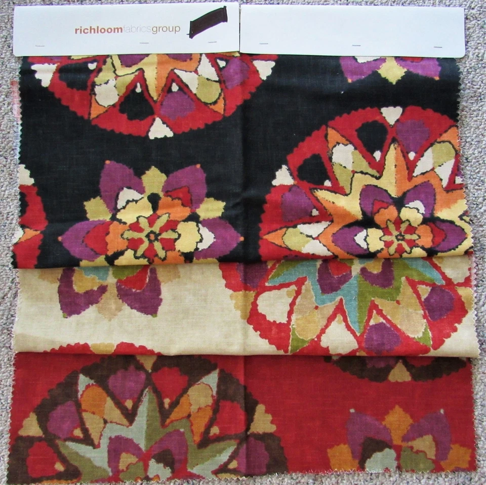 3 Richloom TEMECULA Southwest Home Decor Fabric Pieces 24"x27" each PILLOW TOPS - Image 1 of 4