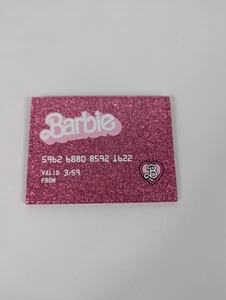 Barbie x Cakeworthy Credit Card Holder Wallet Pink Glitter Limited Edition NEW - Picture 1 of 3