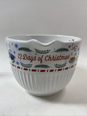 Southern Living Holiday 6 Cup Stoneware Mixing Bowl - 12 Days Of Christmas - Image 1 of 4