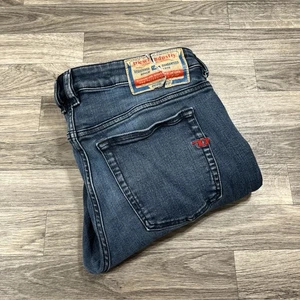 DIESEL Slim Straight Mid Rise Dark Wash Stretch Blue Denim Jeans Herren Gr. 33 - Bild 1 von 10