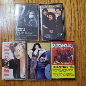 Paula Abdul Stacy Gloria Estefan Lisa Lisa Cassette Lot 5 80s 90s Dance Party - Picture 1 of 8