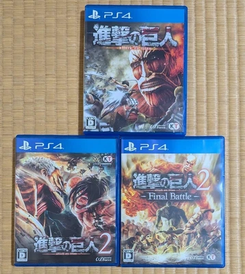 Shingeki no Kyojin Attack On Titan 1 2 2 Final Battle set Sony PlayStation 4 PS4 - Image 1 of 3
