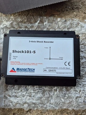 Madgetech Shock Recorder 5g 3-Achs - Bild 1 von 2