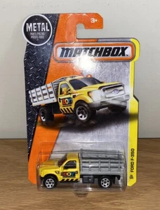 MATCHBOX FORD F-350 PICKUP TRUCK YELLOW MBX CONSTRUCTION #51/125 2015 UTILITY - Picture 1 of 3