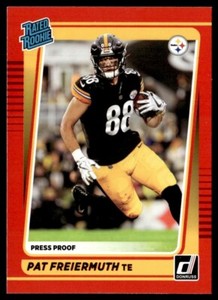 2021 Donruss Press Proof Red Pat Freiermuth Pittsburgh Steelers #281
