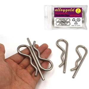 4 Stück Schwerlast AHK Stifte Clip R Clips Splinte, Edelstahl Feder Reta - Bild 1 von 12