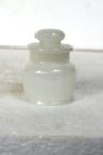 Vintage Cold Cream Jar Ointment Pot Thick Milky Glass White Bottle With Lid Old
