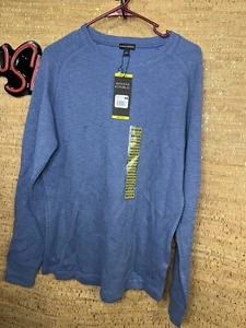 Banana Republic Double Knit Crew Men's SIZE Medium Vintage Indigo Blue - Picture 1 of 4