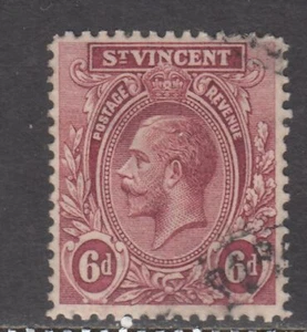 St.Vincent - 6d King George V Issue (Used) 1913 (CV $6) - Picture 1 of 1