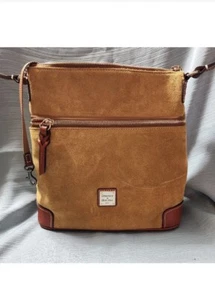 Dooney & Bourke Wildleder Leder Umhängetasche Whiskey Ton Farbe EUC  - Bild 1 von 5