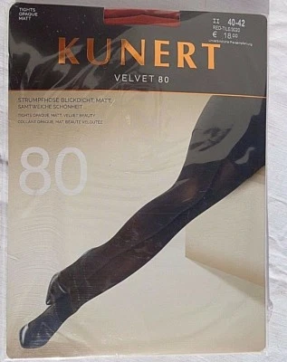 KUNERT VELVET 80 Strumpfhose Panty Blickdicht Matt Red-tile  Gr.II NEU OVP  - Bild 1 von 2