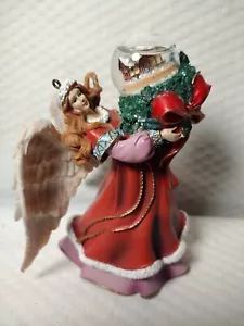 Ashton Drake Engel Ornament Wasserkugel Kabinenszene Weihnachten Urlaub Engel 4" - Bild 1 von 18