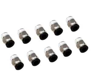 Push to Connect Hose Fitting Straight 3/8" Tube OD to 1/2" NPT Male Thread 10Pcs - Picture 1 of 12