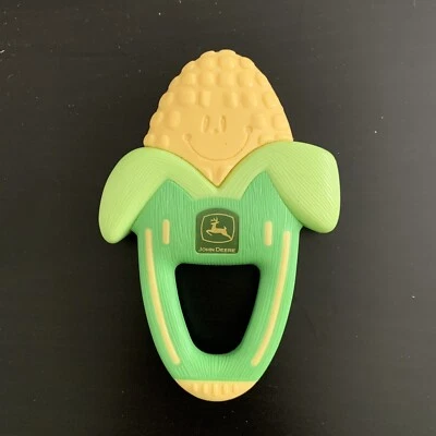 John Deere Corn Cob Massaging Baby Teether Vibrate Toy - Image 1 of 2