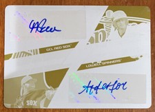 Andrew BENINTENDI 2016 Topps Pro Debut Yellow Printing Plate RC Dual AUTO 1/1