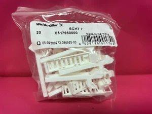 Weidmuller 0517960000 (20 Count) SCHT 7 Tag Holder Terminal Block - Picture 1 of 3