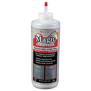 Magic Crack Filler 2LB Concrete Grey, for Filling in Concrete Cracks on Driveway - Picture 1 of 8
