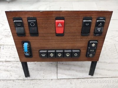 Controle climático Mercedes Benz W126 300SEL 560SEL 420SEL 380SEL Zebrano - Imagem 1 de 4