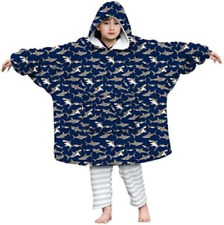 Kids4ever Unisex Boys Girls Blanket Hoodie Soft Oversized Sherpa Blanket Hoodies