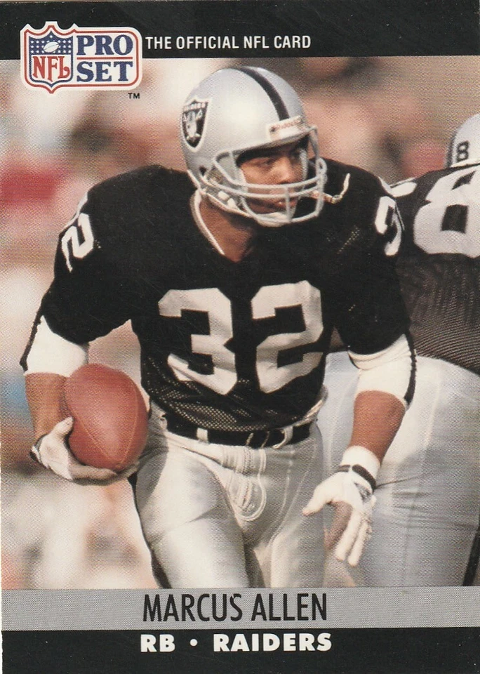 FREE SHIPPING-MINT-1990 Pro Set Marcus Allen #538  RAIDERS PLUS BONUS CARDS - Image 1 of 1