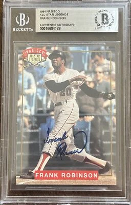 FRANK ROBINSON AUTO BGS BAS 1994 Nabisco All-Star Legends HOF Cincinnati Reds 🔥 - Image 1 of 3