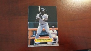 1987 LEAF POPOUT   RICKEY HENDERSON    BASEBALL CARD