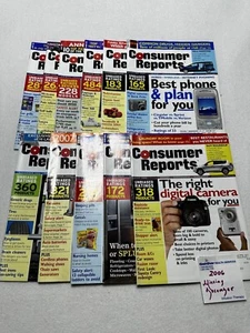 2006 CONSUMER REPORTS Magazine Monthly Jan-Nov Address Labels - Missing June - Picture 1 of 7