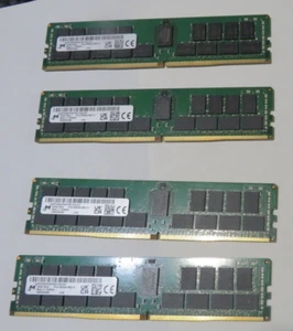 MTA18ASF4G72PDZ-3G2J3UI MICRON 32GB 2RX8 PC4-3200AA RDIMM Server Memory Lot of 4 - Picture 1 of 5