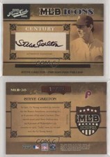 2005 Playoff Prime Cuts MLB Icons Century Silver /25 Steve Carlton Auto HOF