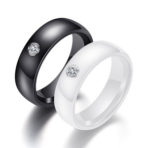 RING AUS NANO PORZELLAN / KERAMIK + ZIRKONIA DER RING FÜR ALLERGIKER UNISEX