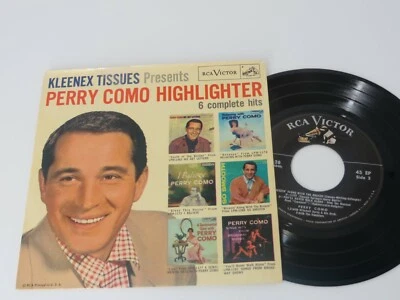 KLEENEX TISSUE presents PERRY COMO HIGHLIGHTER 6 Complete Hits 1957 RCA VICTOR - Image 1 of 4