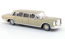 Mercedes 600 Pullman Limousine, gold, 1:87, Brekina Starmada