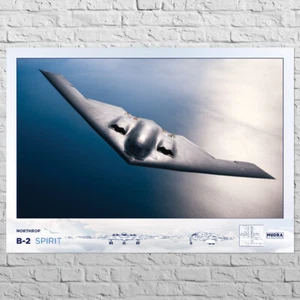 Poster B-2 Spirit | 33x24" Big Size mit Spezifikationen | USAF Stealth Bomber - Bild 1 von 4