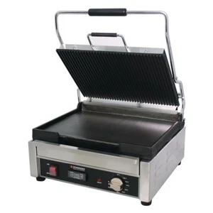 Kontaktgrill - oben gerillte & unten glatte Fläche (375 x 275) +60° - +300°C - Bild 1 von 4